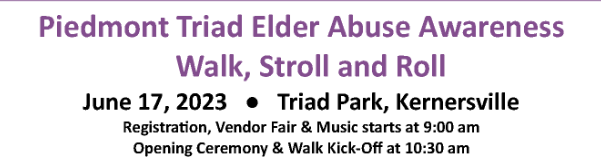 Elder Abuse Walk, June 17 2023