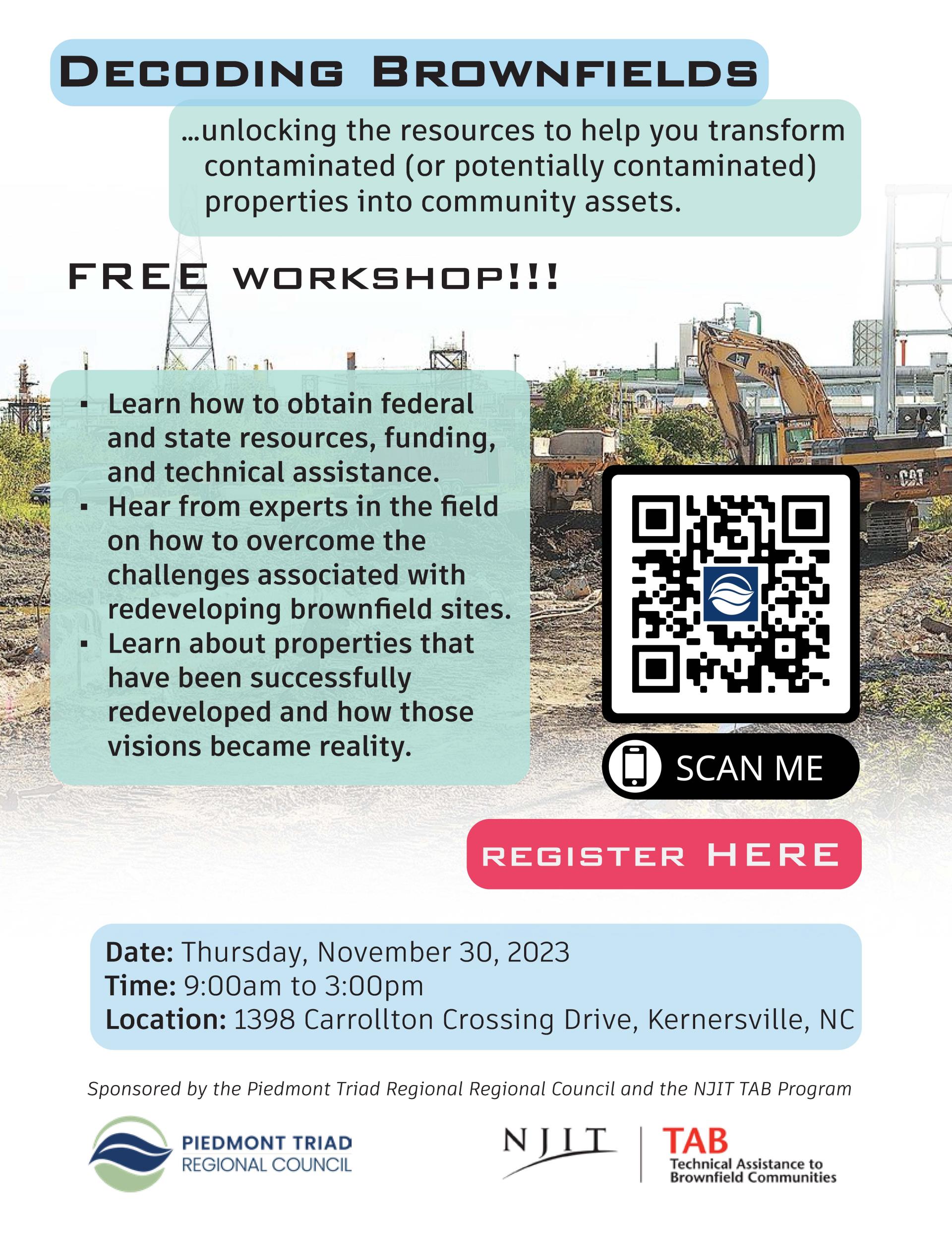 Decoding Brownfields Flyer