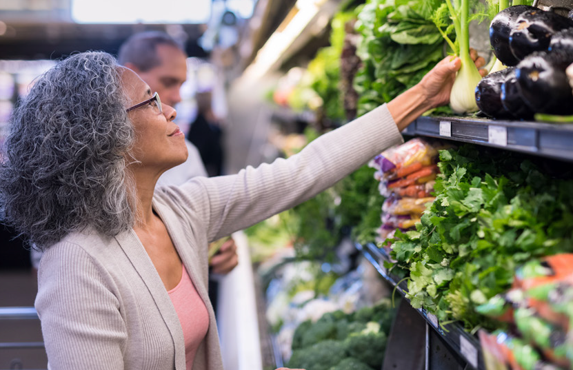 Cropped AA woman with Veggies