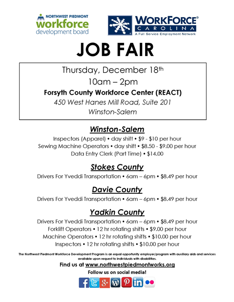 Winston Salem Job Fair